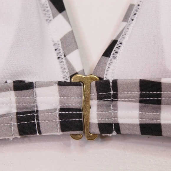 Betsey Johnson Retro Daisy The Picnik Halter Bikini Top - Picture 5 of 6